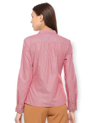 binding detail striped shirt - 15735398 - Standard Image - 2