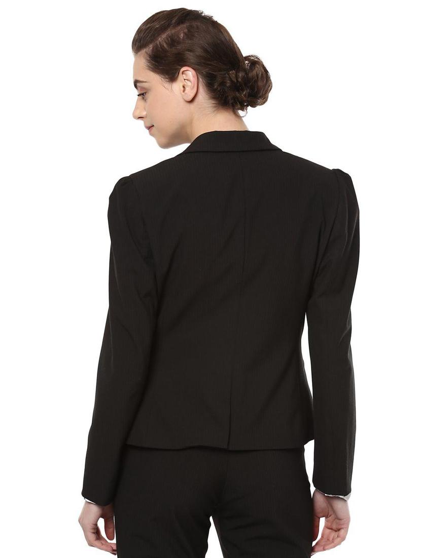 pin striped lapel collar blazer - 15735421 - Zoom Image - 2