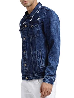 blue cotton denim jacket - 15735684 - Standard Image - 2