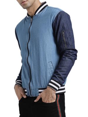 blue cotton denim jacket - 15735686 - Standard Image - 2