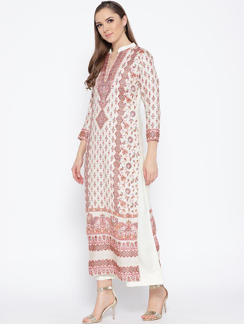 Self-design unstitched pant suit - 15735763 - Zoom Image - 2