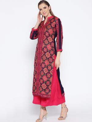 Self-design unstitched palazzo suit - 15735767 - Standard Image - 2