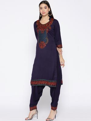 Self-design unstitched salwar suit - 15735779 - Standard Image - 2