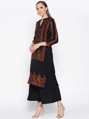 Self-design unstitched palazzo suit - 15735782 - Standard Image - 2