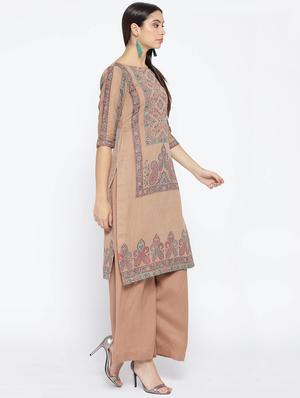 Self-design unstitched palazzo suit - 15735783 - Standard Image - 2