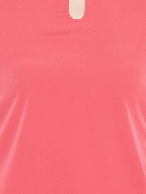 keyhole neck bell sleeved top - 15735856 - Standard Image - 5