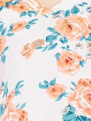 cut out detail floral top - 15735857 - Standard Image - 5