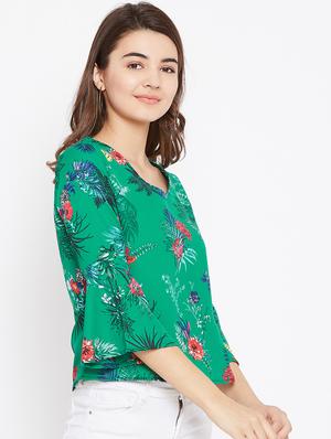 v neck bell sleeved top - 15735868 - Standard Image - 2
