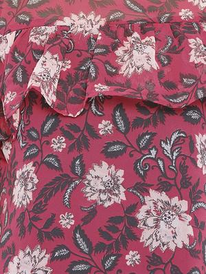 ruffled cold shoulder top - 15735889 - Standard Image - 5