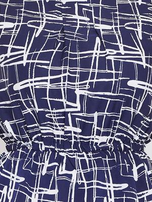 elasticated waist abstract print top - 15735891 - Standard Image - 5