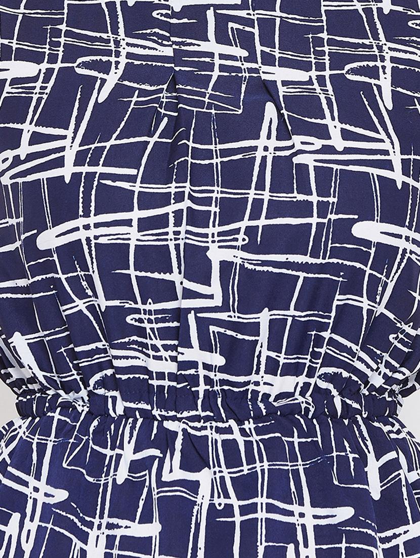 elasticated waist abstract print top - 15735891 - Zoom Image - 5