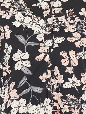 button detail floral tunic - 15735900 - Standard Image - 5