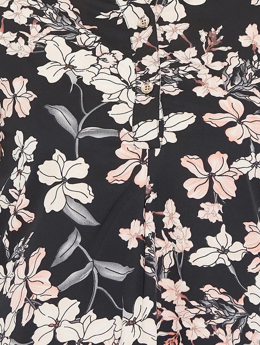 button detail floral tunic - 15735900 - Zoom Image - 5