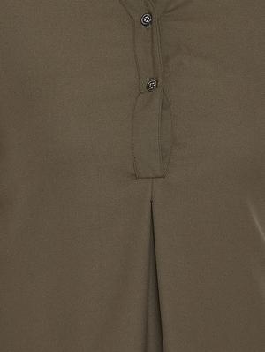 button detail roll up sleeved tunic - 15735909 - Standard Image - 5