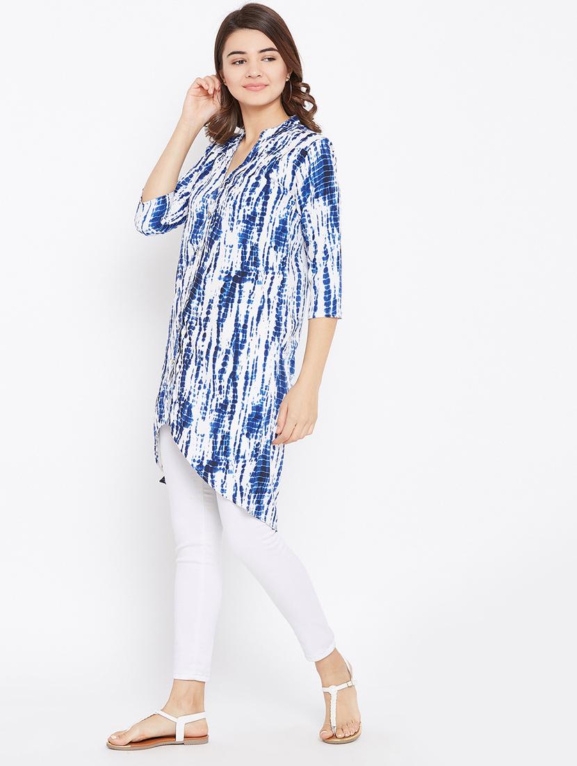 tied and dyed high low tunic - 15735912 - Zoom Image - 2