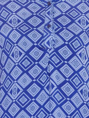 button detail roll up sleeved tunic - 15735913 - Standard Image - 5