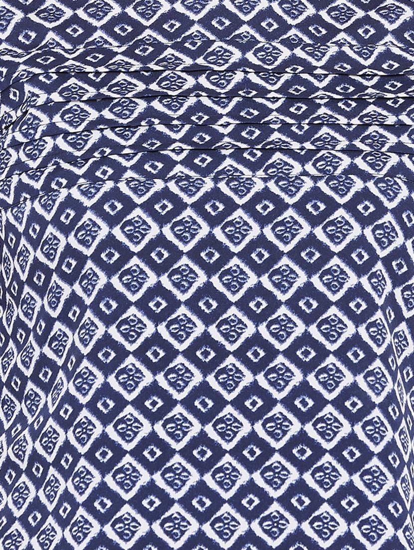 contrast paneled pintucked tunic - 15735917 - Zoom Image - 5