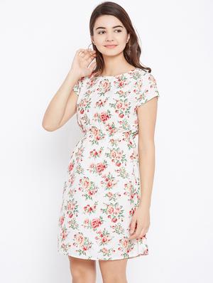 short sleeved a-line dress - 15735920 - Standard Image - 2