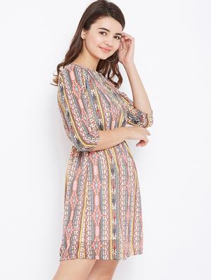 elasticated waist a-line dress - 15735923 - Standard Image - 2