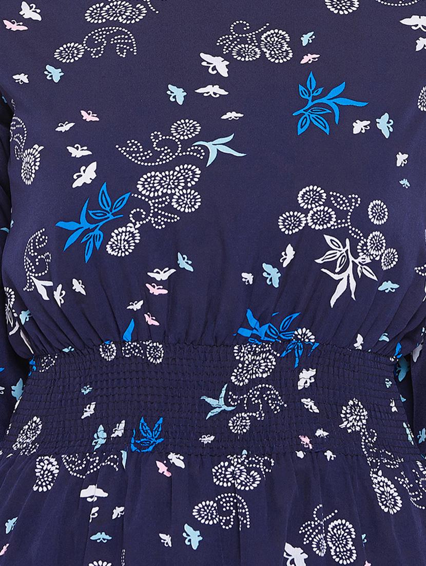smocked waist bell sleeved dress - 15735924 - Zoom Image - 5