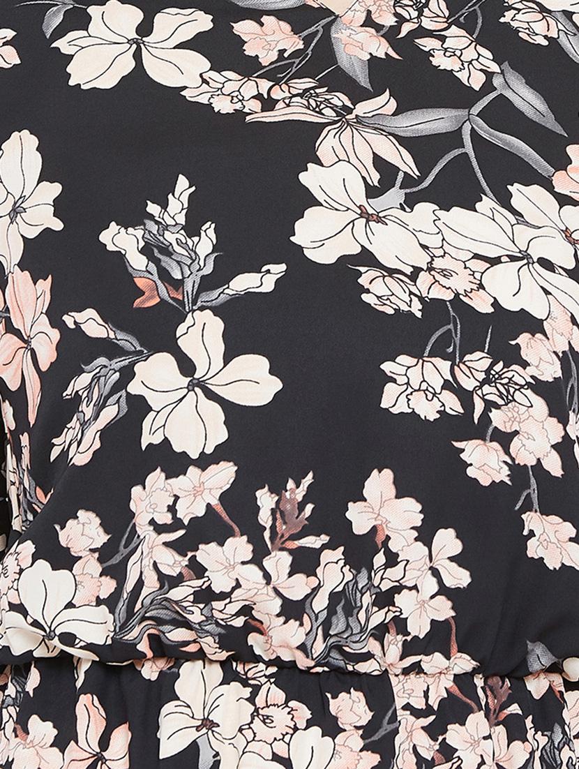 ruffle detail floral blouson dress - 15735928 - Zoom Image - 5
