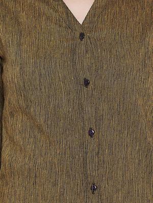 tie up detail sleeved shirt - 15735933 - Standard Image - 5