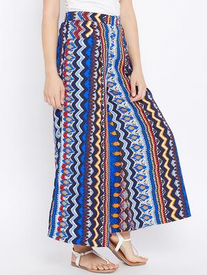 elasticated waist printed palazzo - 15735940 - Standard Image - 2