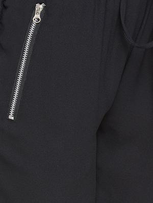 drawstring waist zipper detail trouser - 15735941 - Standard Image - 5