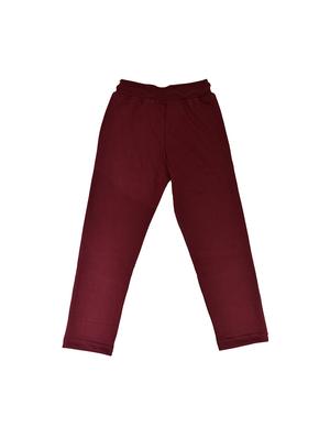 red cotton track pant - 15736489 - Standard Image - 2