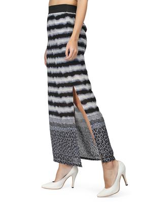 elasticated waist side slit skirt - 15736800 - Standard Image - 2