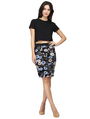 high rise floral pencil skirt - 15736809 - Standard Image - 5