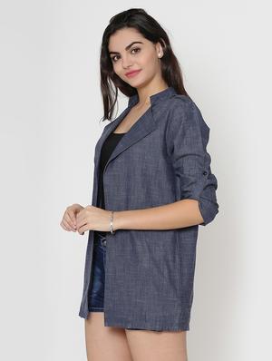 roll up sleeved back pleat shrug - 15736812 - Standard Image - 2