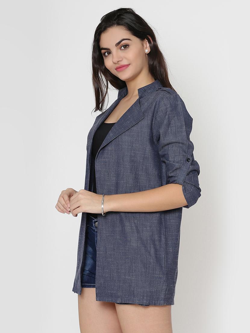 roll up sleeved back pleat shrug - 15736812 - Zoom Image - 2