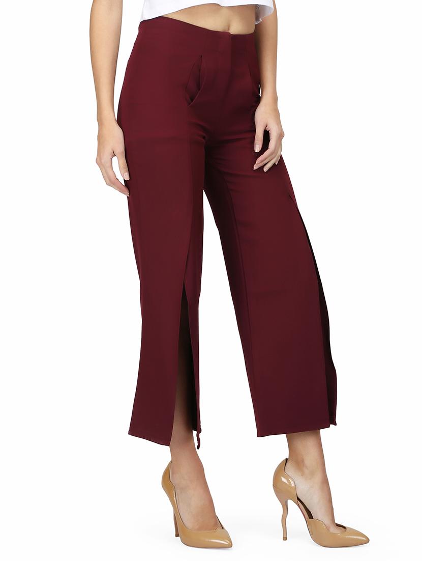 front slit wide leg trouser - 15736813 - Zoom Image - 2