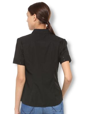 short sleeved solid shirt - 15736817 - Standard Image - 2
