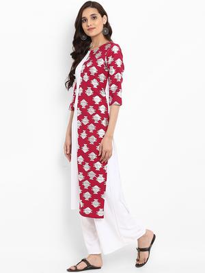 Printed straight kurta - 15737009 - Standard Image - 2