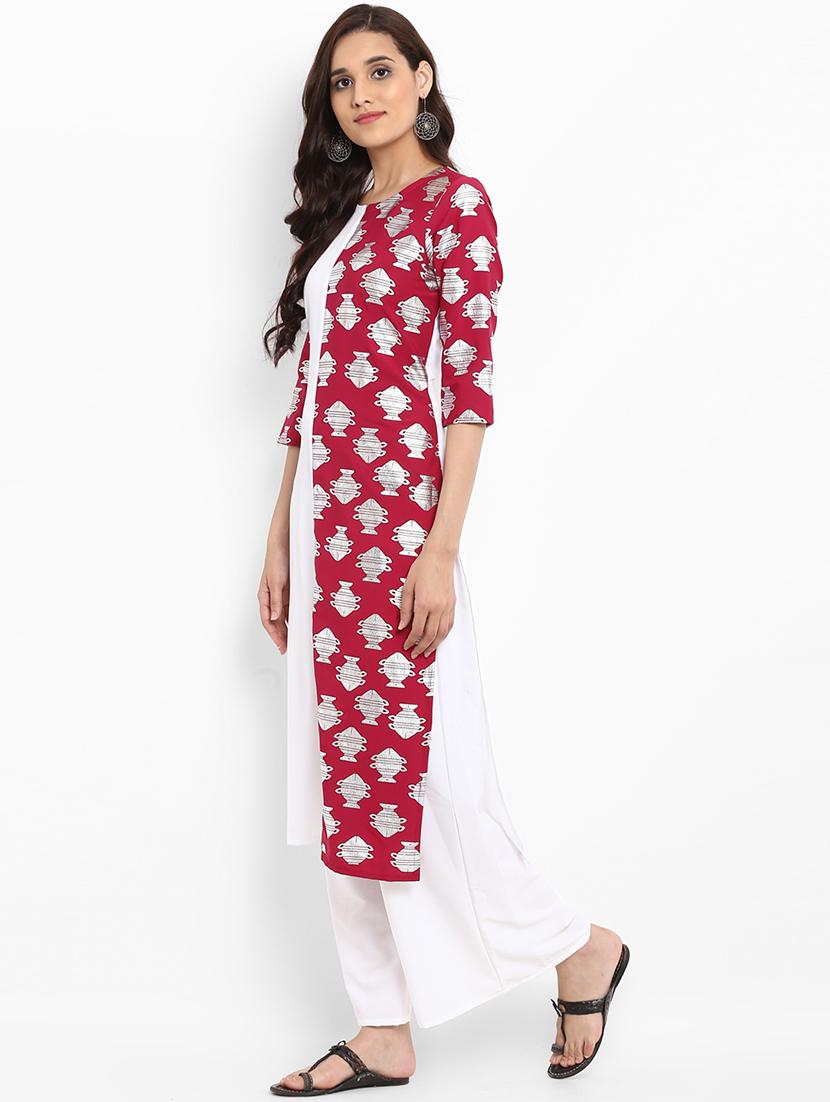 Printed straight kurta - 15737009 - Zoom Image - 2