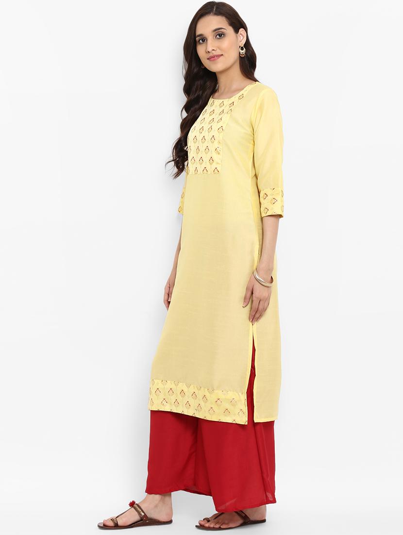Printed straight kurta - 15737025 - Zoom Image - 2