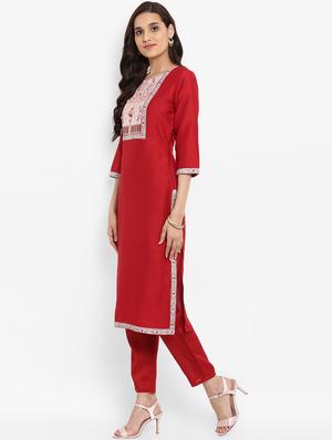 Printed straight kurta - 15737026 - Standard Image - 2