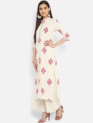 Printed straight kurta - 15737031 - Standard Image - 2