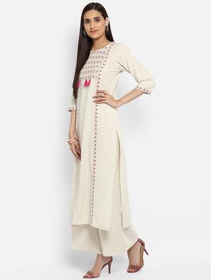 Printed straight kurta - 15737034 - Standard Image - 2