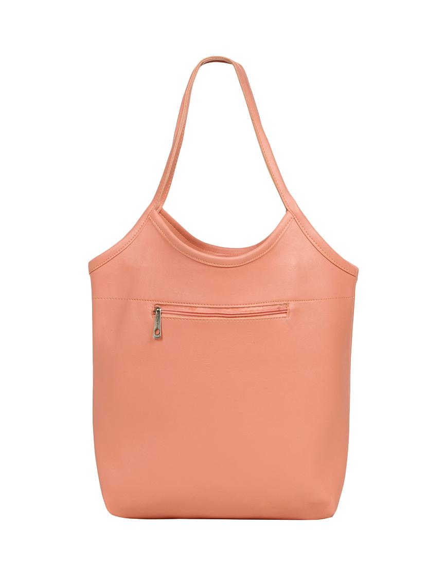 pink leatherette (pu) regular tote - 15737051 - Zoom Image - 2