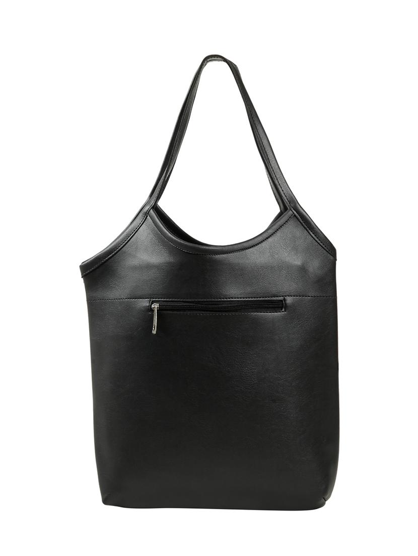 black leatherette (pu) regular tote - 15737053 - Zoom Image - 2