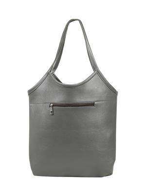 grey leatherette (pu) regular tote - 15737054 - Standard Image - 2