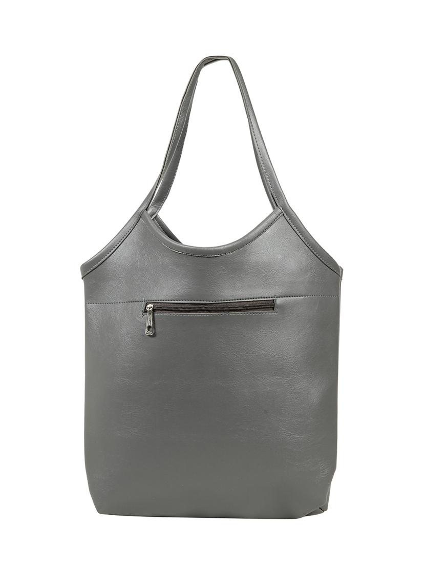 grey leatherette (pu) regular tote - 15737054 - Zoom Image - 2
