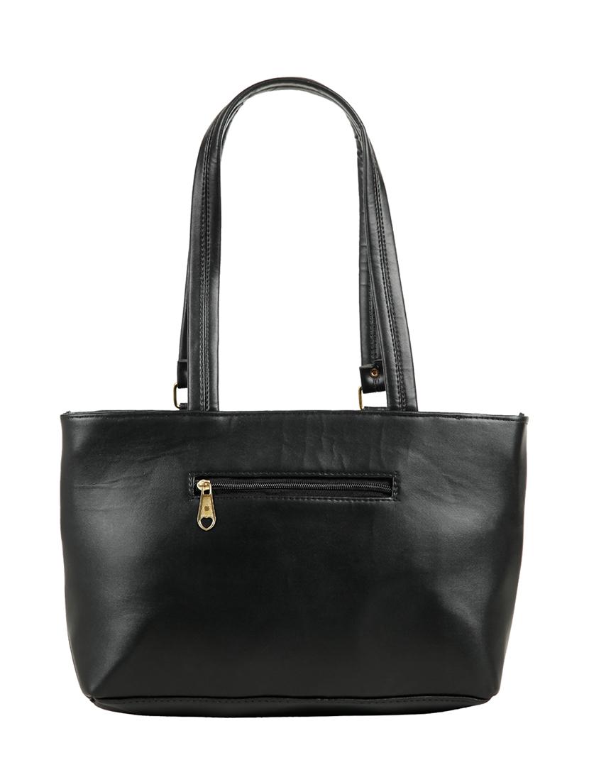 black leatherette (pu) regular handbag - 15737060 - Zoom Image - 2