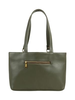 green leatherette (pu) regular handbag - 15737061 - Standard Image - 2