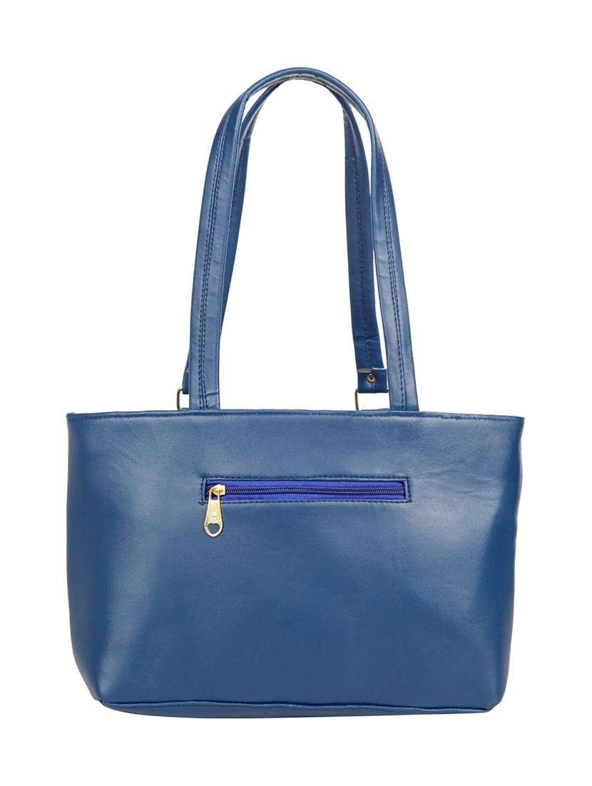 blue leatherette (pu) regular handbag - 15737062 - Zoom Image - 2
