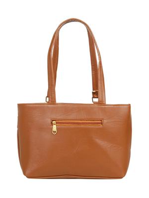 brown leatherette (pu) regular handbag - 15737064 - Standard Image - 2