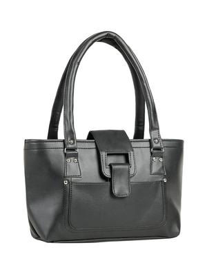 black leatherette (pu) regular handbag - 15737066 - Standard Image - 5